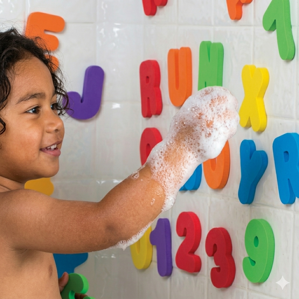 🎁 OFFERT : Kit de Lettres & Chiffres de Bain Ludiques (36 pcs)